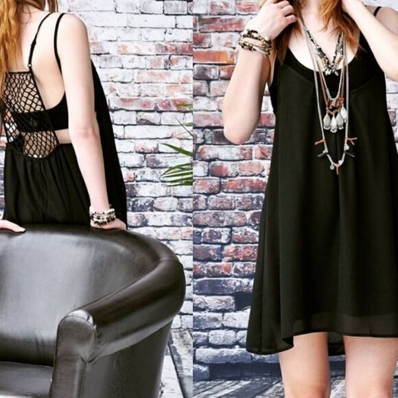 Mesh Back Mini Dress - Picture 9 of 16